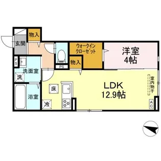 レジデンス ハンス【103号室】の間取り