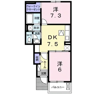 フェリーチェ 日新B【1階】の間取り