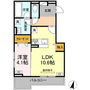 D-residence霞町3丁目【2階】の間取り