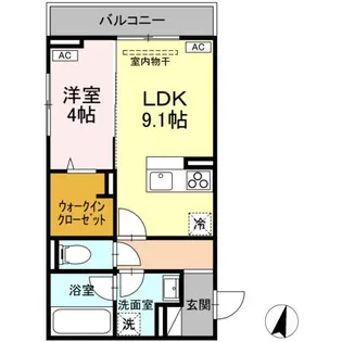 D-residence霞町3丁目【2階】の間取り
