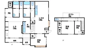神村町戸建て【1号室】の間取り