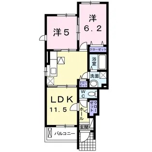ヴィオラA【1階】の間取り