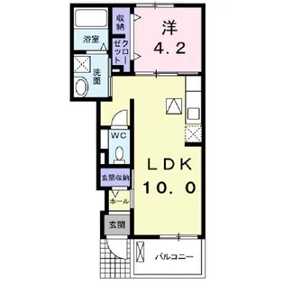 メゾン クラール【1階】の間取り