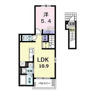 エクイティ【2階】の間取り