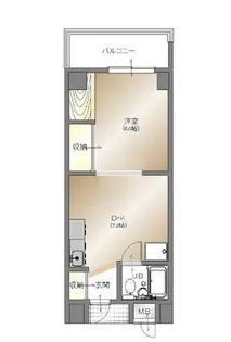 メゾン霞【404号室】の間取り