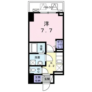 プリムローズ宝町【5階】の間取り