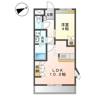 グランドウルス中島【2階】の間取り