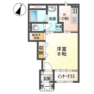 アン・ソン・ドュー【1階】の間取り