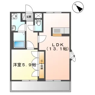フィエスタ【2階】の間取り