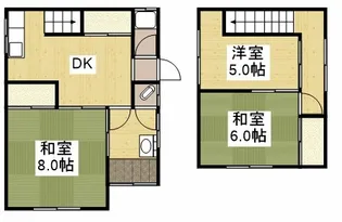 広島県福山市山手町【一戸建】の間取り