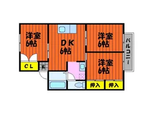 プレジール難波 A【201号室】の間取り