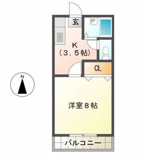 カーレジⅡ【2階】の間取り