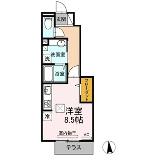 アデランテ【103号室】の間取り
