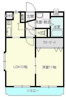 ユーミー伏石【2階】の間取り