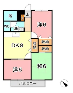 フォブールセラフィーⅠ【2階】の間取り