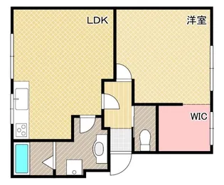 グレイス雅【201号室】の間取り