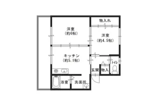 ヴィラナリー長尾 Ⅱ棟【101号室】の間取り