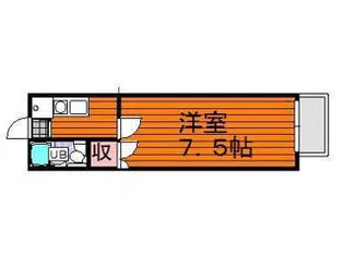 エステート中庄【101号室】の間取り