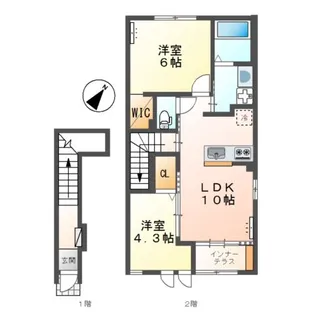 フレール 陽【2階】の間取り