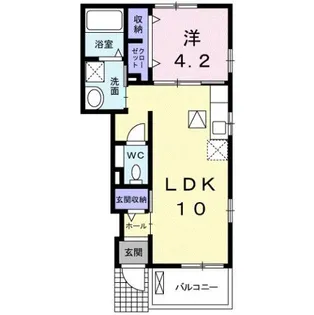 ワイズKM Ⅱ【1階】の間取り