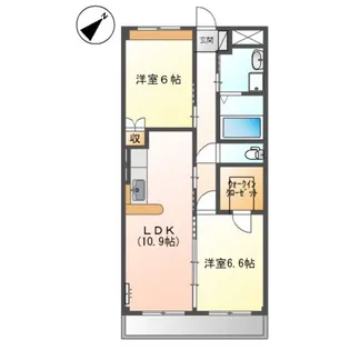 ニコ泉【1階】の間取り