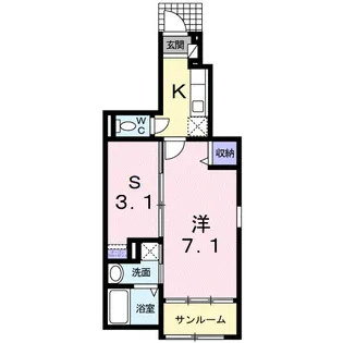 アミーコ カーサ【1階】の間取り