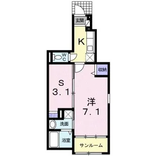 アミーコ カーサ【1階】の間取り