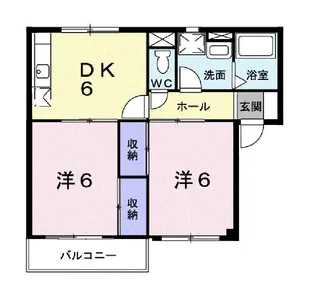 サンオークはしもと【2階】の間取り