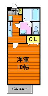 ラ・ボヌール A棟【2階】の間取り