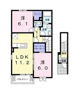 サニーヴィラ 植松【2階】の間取り