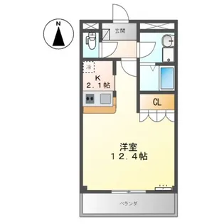 セイフティ・パレK【2階】の間取り