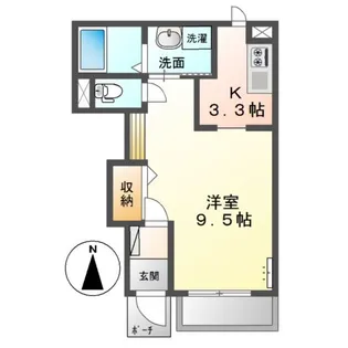 岡山県岡山市南区浜野3丁目【アパート】の間取り