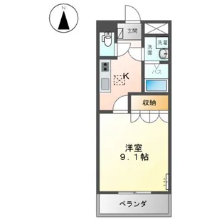 ルミエール ラパン【1階】の間取り