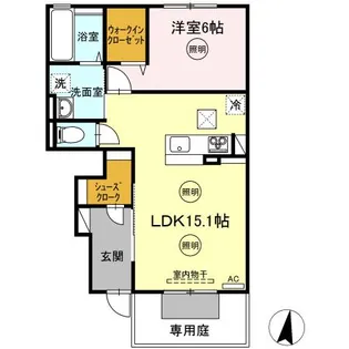 レグルス A棟【1階】の間取り
