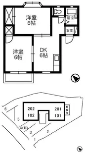 ファミール山岡【102号室】の間取り