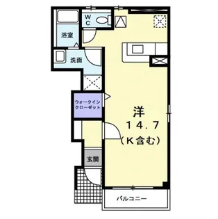 ニルヴァーナ ビエンネ【1階】の間取り