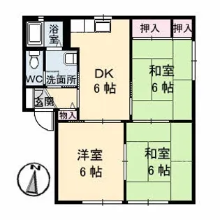 トリニータ C棟【102号室】の間取り