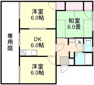 コーポ天城【1階】の間取り