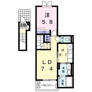 Fiorire【2階】の間取り