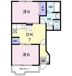 ベルデュール A【1階】の間取り