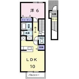 シェーネB【2階】の間取り