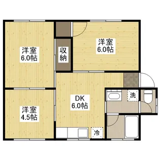 内田コーポ【102号室】の間取り