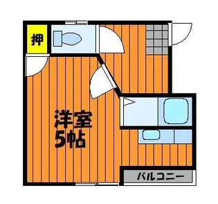 梅田コーポ【302号室】の間取り