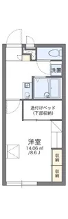 レオパレスアーク【2階】の間取り