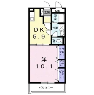 レジデンス辻が花Ⅱ【3階】の間取り