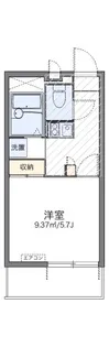 レオパレスコスモスⅡ【205号室】の間取り