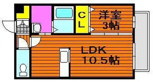 カンパーニャ・エフB【1階】の間取り