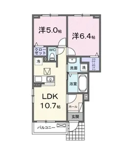 カピリナ・ヒカリ【1階】の間取り