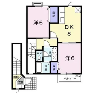 ル・アーブルA【2階】の間取り