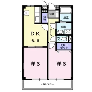 シャングリラM【1階】の間取り